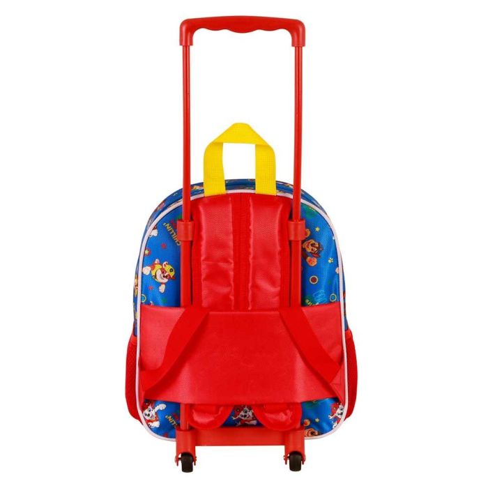 Mochila 3D con Ruedas Pequeña Cool Paw Patrol La Patrulla Canina Azul 3