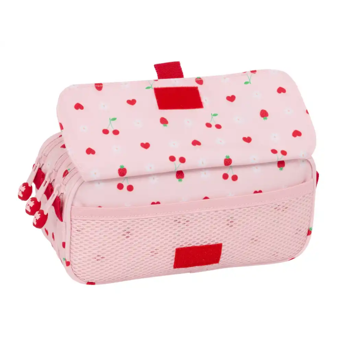 Safta Estuche Portatodo Triple Bag Glowlab Frutitas 100x215x80 mm 3