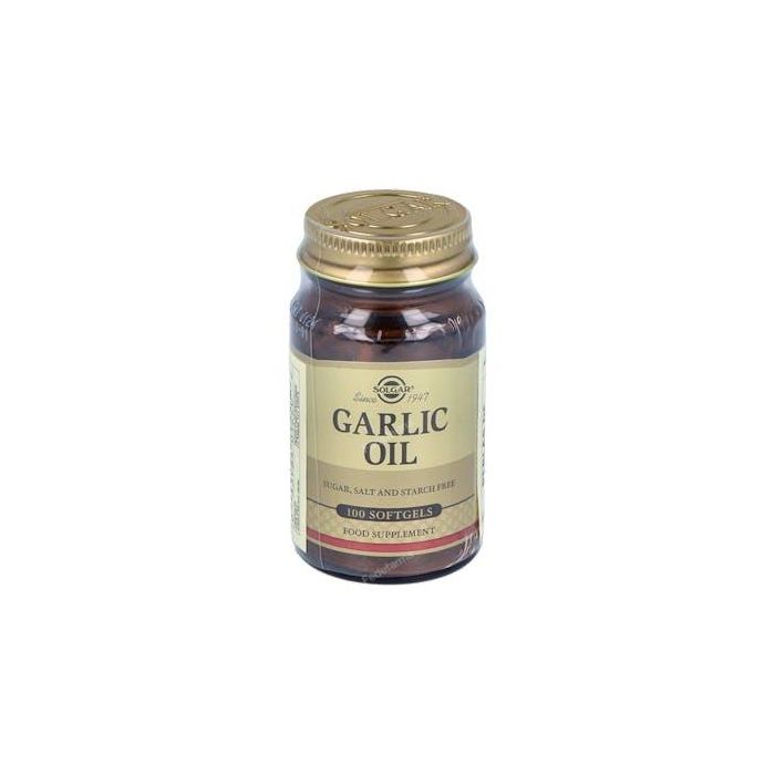 Solgar Perlas de Ajo Aceite Concentrado 500mg - Suplemento Sin Gluten, Sin Lácteos, Equivalente Ajo Fresco 100 perlas