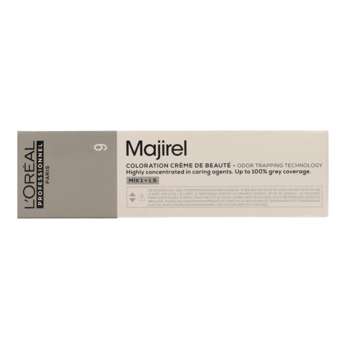 L'Oréal Majirel Fundamental 9 Tinte Permanente Profesional 60ml para Cobertura de Canas y Tonos Naturales