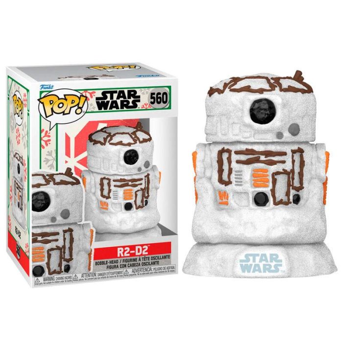 Funko Pop Star Wars Holiday R2-D2 Figura de Vinilo de 9 cm con Caja Original 2