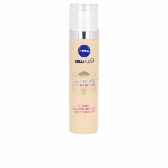 Nivea Luminous 630º Antimanchas Fluido con Color SPF20 BB Cream Unificador Hidratante Disimula Imperfecciones Mujer 40 ml