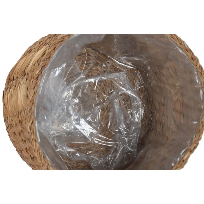 DKD Home Decor Macetero Natural Set 5 38x36x38 cm Seagrass 2 DKD Home Decor Macetero Natural Set 5 38x36x38 cm Seagrass 2