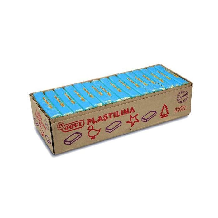 Jovi Plastilina Caja 15 Pastillas 350 gr Unicolor Azul Claro Jovi Plastilina Caja 15 Pastillas 350 gr Unicolor Azul Claro
