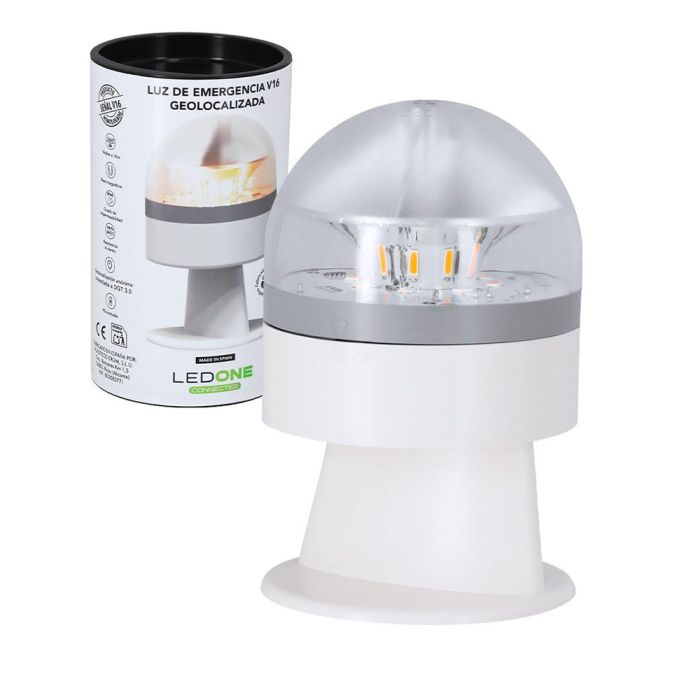 Pf Erum Vial Baliza V16 de Emergencia Homologada Conectada Geolocalizable DGT 3.0 Blanca 3 Pf Erum Vial Baliza V16 de Emergencia Homologada Conectada Geolocalizable DGT 3.0 Blanca 3