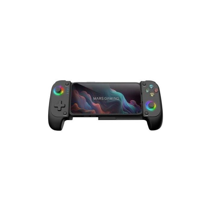 Mars Gaming MGPX Gamepad Inalámbrico Bluetooth 5.0 2en1 PC PS4 PS3 Switch Android iOS Smartphone RGB Neon Vibración Turbo 8h 1