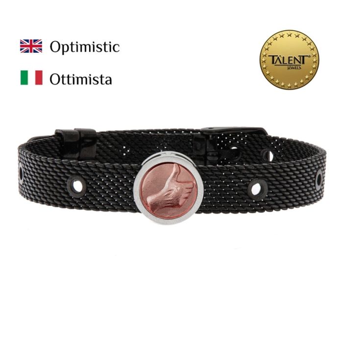 Pulsera Unisex Optimistic Talent Jewels TJA-5-13-02-2-235 Negro 1 Pulsera Unisex Optimistic Talent Jewels TJA-5-13-02-2-235 Negro 1