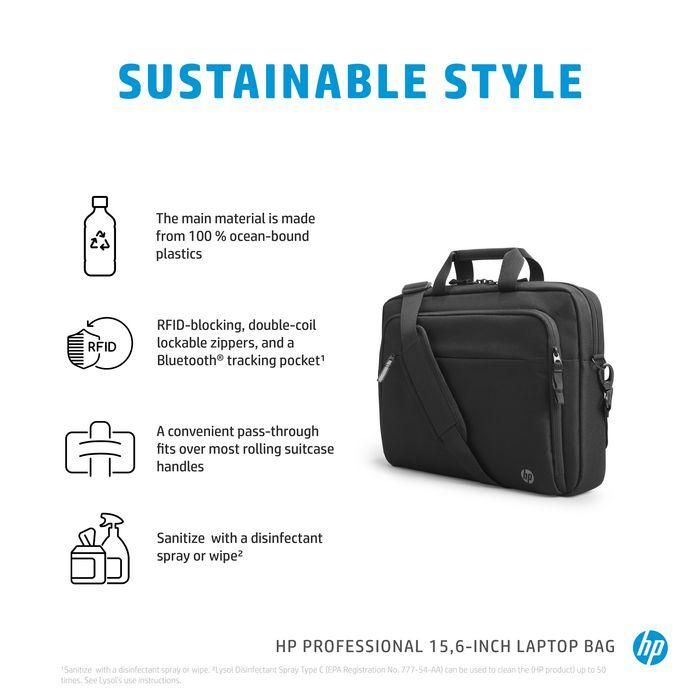 HP Maletín Profesional para Portátil de 15.6 Pulgadas con Organización y Protección HP Maletín Profesional para Portátil de 15.6 Pulgadas con Organización y Protección