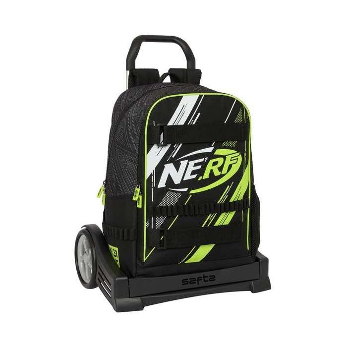 Mochila Escolar con Ruedas Nerf Get ready Negro 31 x 44 x 17 cm Mochila Escolar con Ruedas Nerf Get ready Negro 31 x 44 x 17 cm