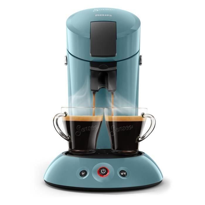 Philips HD6553/21 Cafetera Senseo Original 1450W, 1 o 2 tazas, Pantalla Táctil, Parada Manual, Apagado Automático - Azul Gris 1