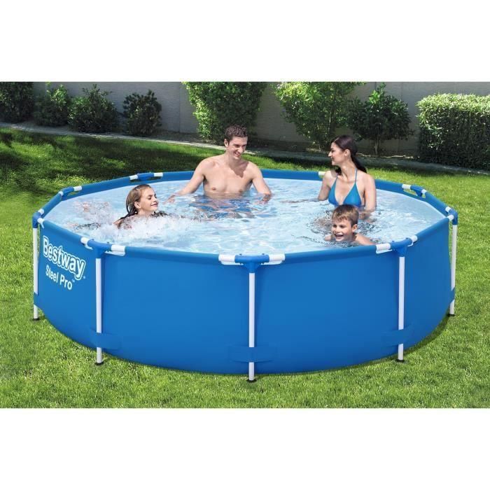 Bestway Piscina Pro Estructura Acero Redonda 305x76 cm Azul, 4678 L. Incluye Filtro Cartucho Tipo I 1,249 m³/h. 2 Bestway Piscina Pro Estructura Acero Redonda 305x76 cm Azul, 4678 L. Incluye Filtro Cartucho Tipo I 1,249 m³/h. 2
