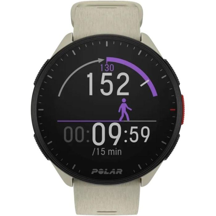Polar Pacer White/White Reloj Deportivo GPS Unisex 40g 3.05cm Pantalla MIP Gorilla Glass Sumergible 50m Bluetooth 5.1