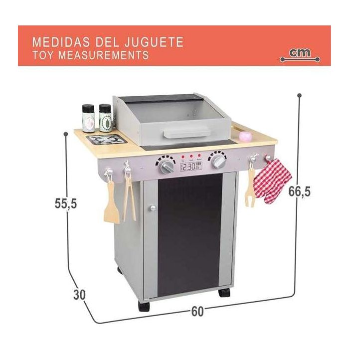 Barbacoa de madera con 10 piezas 60x30x66,5 cm 5 Barbacoa de madera con 10 piezas 60x30x66,5 cm 5