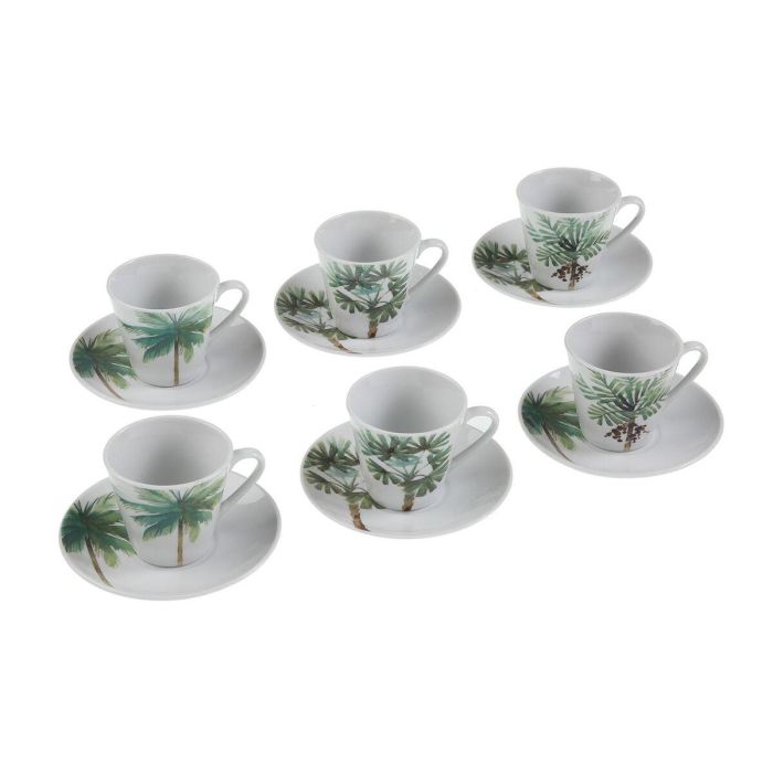 Juego de Café Versa Porcelana Hojas