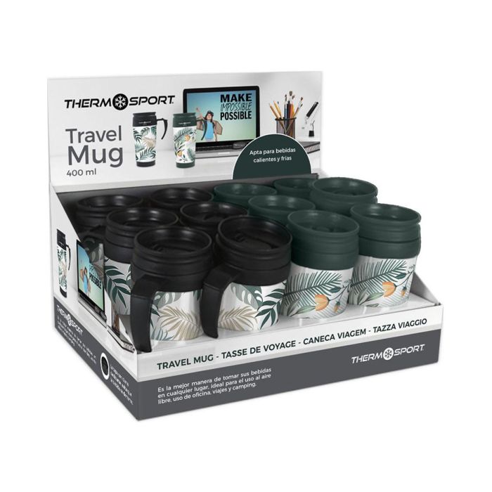 Travel Mug Decorada 400 ml 2 Surtidos - Thermosport (12 Unidades) 3 Travel Mug Decorada 400 ml 2 Surtidos - Thermosport (12 Unidades) 3