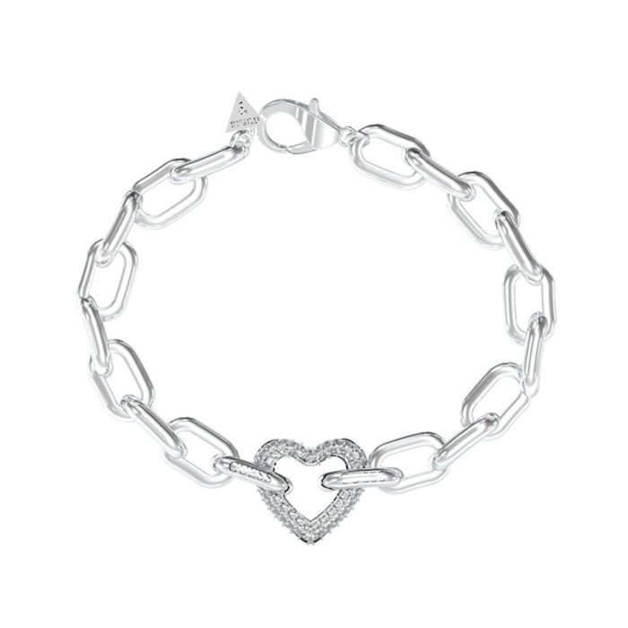 Pulsera Mujer Guess JUBB05016JWRHS Plateado Pulsera Mujer Guess JUBB05016JWRHS Plateado