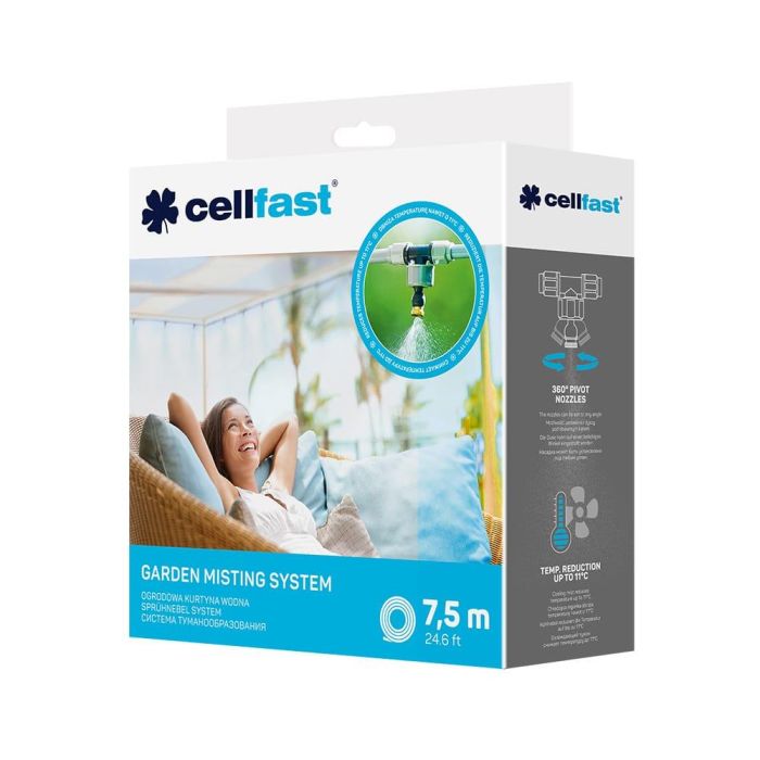 Set de nebulización/climatización para exterior de 7,5m cellfast 1