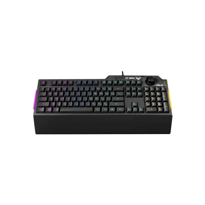 Asus TUF Gaming K1 Teclado Gaming RGB con Reposamuñecas Desmontable, Teclas Programables, 90MP01X0-BKSA00 Asus TUF Gaming K1 Teclado Gaming RGB con Reposamuñecas Desmontable, Teclas Programables, 90MP01X0-BKSA00