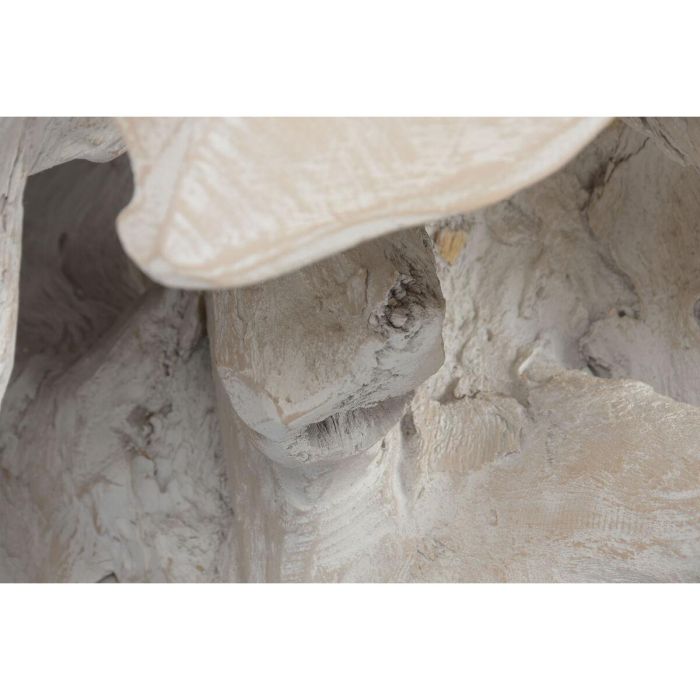 DKD Home Decor Indonesia 1c24 Mesa Centro Balines Blanco 88 x 88 x 46 cm Raíz de Teca 2