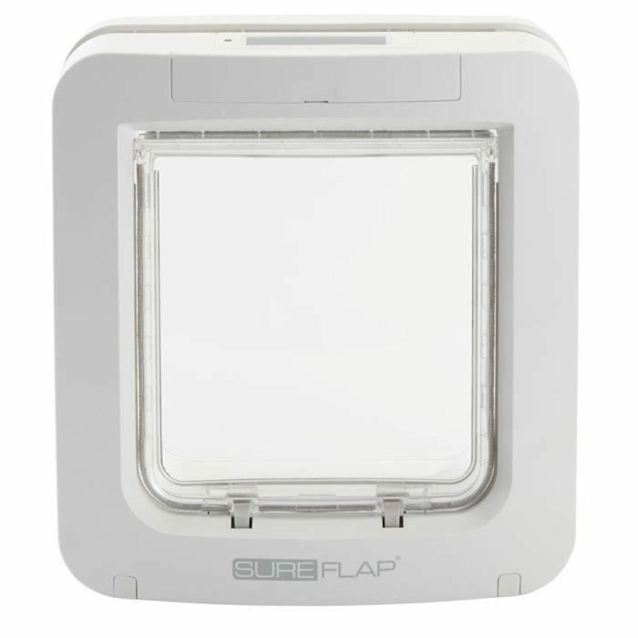 Sureflap Gatera Lector Microchip para Gatos Grandes y Perros Pequeños - Solapa Electrónica Anticolados con Memoria 32 Chips Blanca Sureflap Gatera Lector Microchip para Gatos Grandes y Perros Pequeños - Solapa Electrónica Anticolados con Memoria 32 Chips Blanca