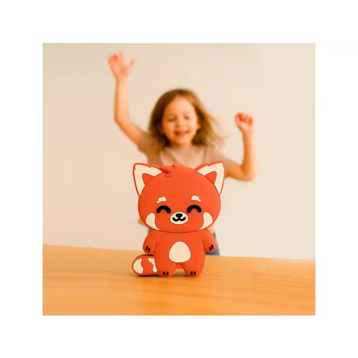 Wondee Altavoz Bluetooth Panda Rojo Inalámbrico con Micrófono Manos Libres y Jack 3,5mm, Regalo Original para Mujeres y Niñas 2