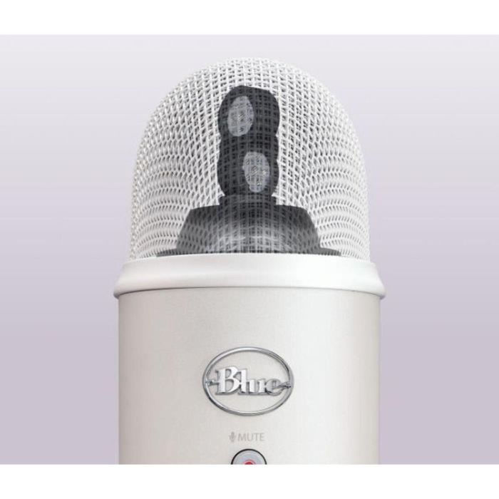 Blue Yeti BLU5099206106239 Micrófono USB Premium para Grabar, Transmisión, Gaming, Podcast en PC y Mac - Color Mist Blanca 1