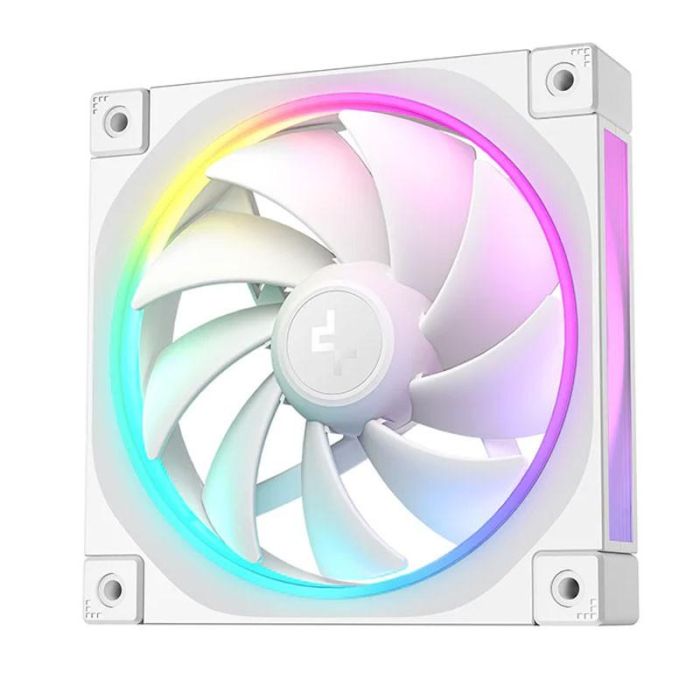 Deepcool Ventilador FL12R ARGB 120 mm Blanco para Caja PC, Refrigeración y Estética