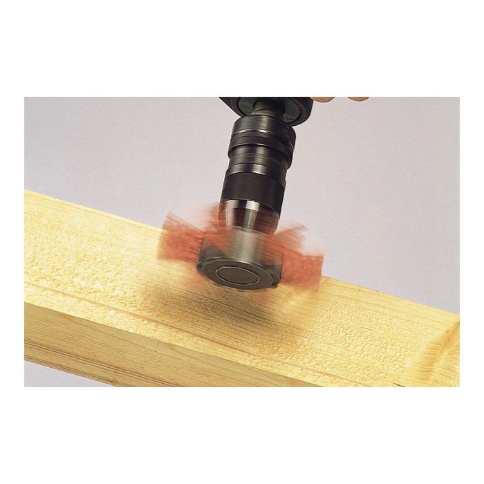 Wolfcraft 1512000 Cepillo de Abanico de Alambre de Nylon Ø100 x 20 mm Vástago Hexagonal 6,35 mm 1 Wolfcraft 1512000 Cepillo de Abanico de Alambre de Nylon Ø100 x 20 mm Vástago Hexagonal 6,35 mm 1