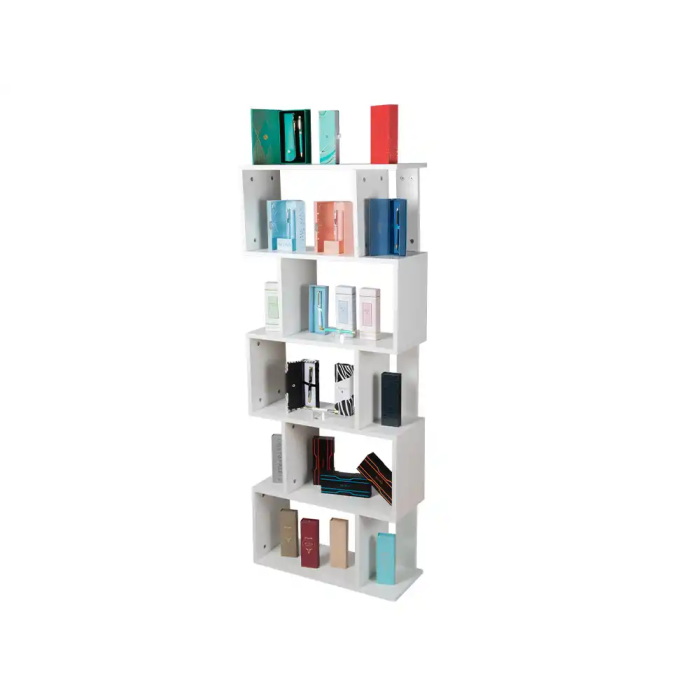 Belius Expositor De Pie Blanco Melamina 5 Estantes 50 Piezas 680x320x1700 mm 1 Belius Expositor De Pie Blanco Melamina 5 Estantes 50 Piezas 680x320x1700 mm 1