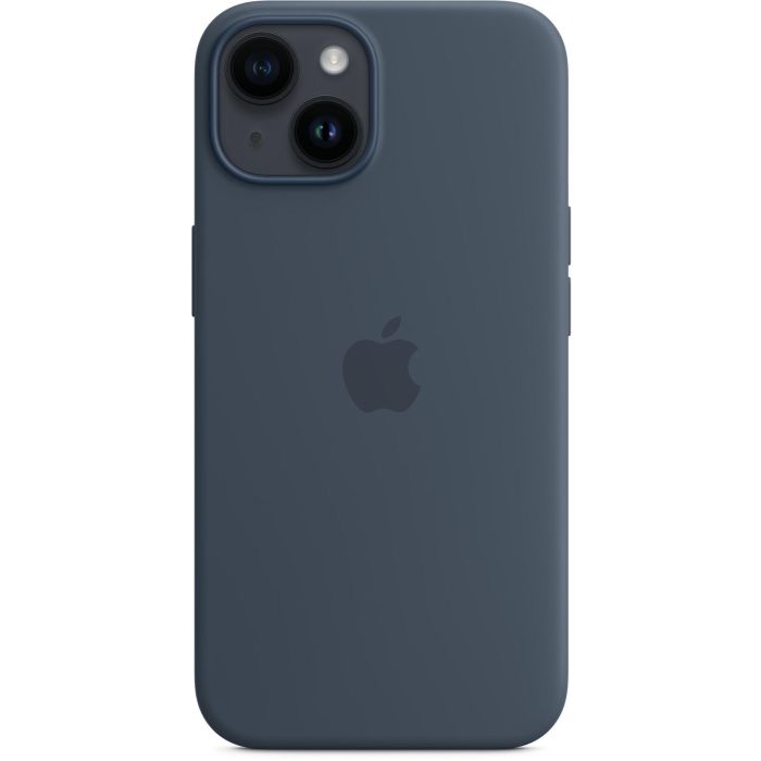 APPLE iPhone 14 Silicone Case with MagSafe - Storm Blue 2 APPLE iPhone 14 Silicone Case with MagSafe - Storm Blue 2
