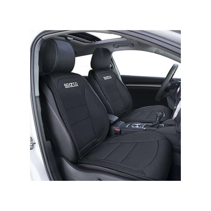 Abc SPCS424BK Respaldo Universal para Asiento Delantero de Coche - Confort Acolchado Negro Poliéster PVC, Durable y Fácil Limpieza Abc SPCS424BK Respaldo Universal para Asiento Delantero de Coche - Confort Acolchado Negro Poliéster PVC, Durable y Fácil Limpieza