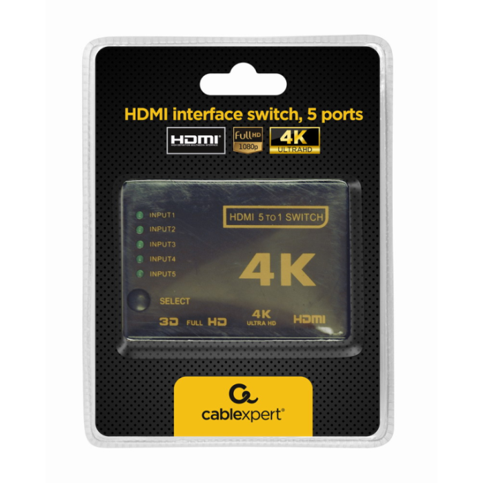 Gembird DSW-HDMI-53 interruptor de video Gembird DSW-HDMI-53 interruptor de video