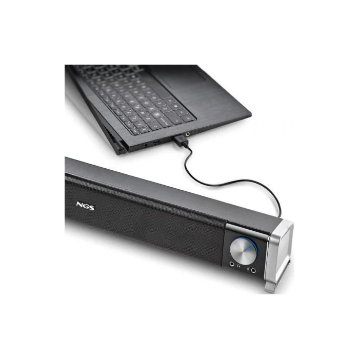 NGS SB500-BT Barra de Sonido Bluetooth 20W 2.0 Negra para PC, TV, Smartphone 3