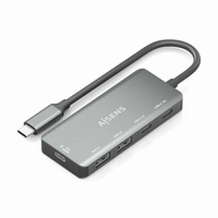 Hub USB Aisens A109-0946 Gris 100 W 7