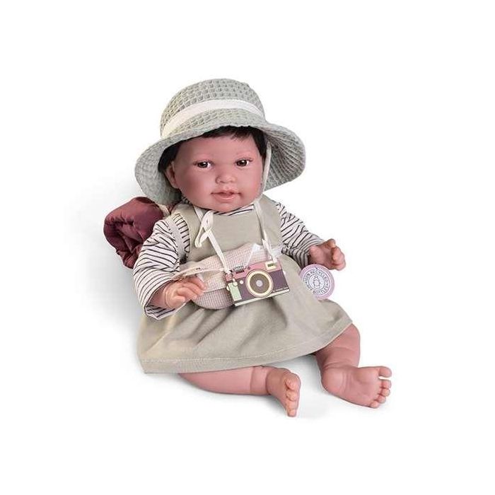 Muñeca recíen nacida pipa exploradora 42 cm cuerpo tela Muñeca recíen nacida pipa exploradora 42 cm cuerpo tela