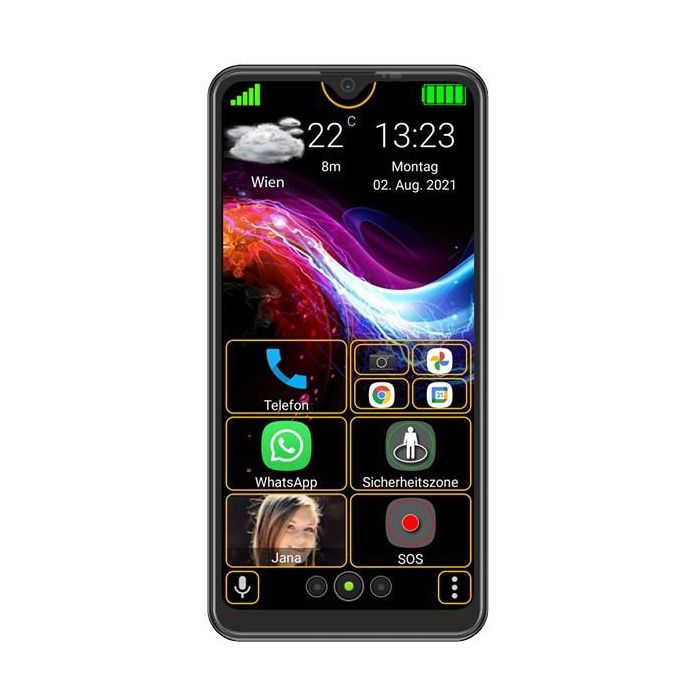 Bea-Fon M6s Plus schwarz inkl. TPU Case + Displayschutz 3