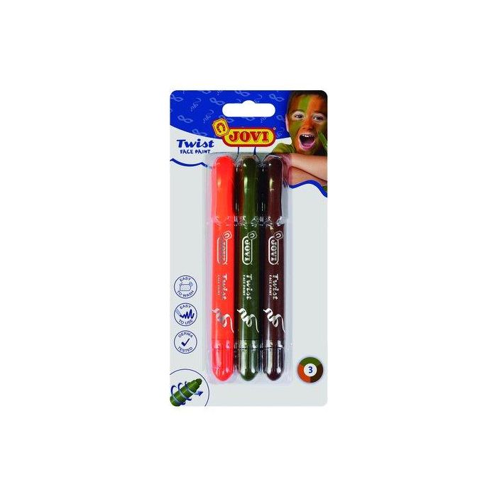 Maquillaje Jovi Barra Twist Make De 6,10 G Boy Blister De 3