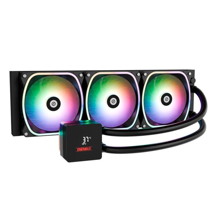 Enermax ELC-AQFS360-SQA Kit Refrigeración Líquida CPU Aquafusion II 360 RGB para Intel LGA 1851/1700/115x/2066 y AMD AM5/AM4