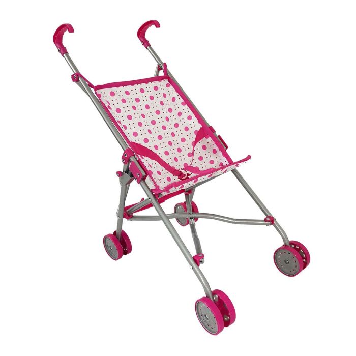 Tachan Carrito de Bebé Ultra Plegable Formato Paraguas | Diseño Rosa de Topos | Compacto y Ligero para Viajes | Ideal para Bebés de +2 Años