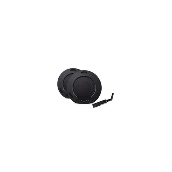 Laia T-POD DUAL TPD - Kit WiFi Dual Micrófono-Altavoz, 2 unidades y dongle USB, para salas pequeñas o medianas
