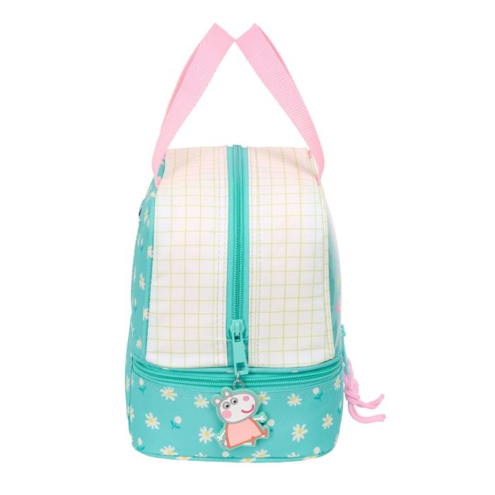 Portameriendas Peppa Pig Pretty flowers Amarillo Menta 20 x 20 x 15 cm 3 Portameriendas Peppa Pig Pretty flowers Amarillo Menta 20 x 20 x 15 cm 3