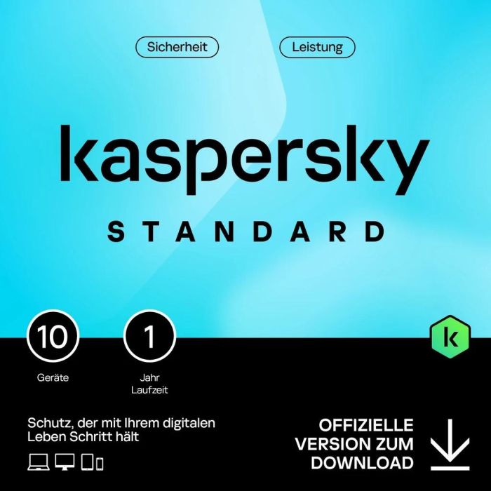Kaspersky Standard 10 Dispositivos 1 Año - ESD-DownloadESD