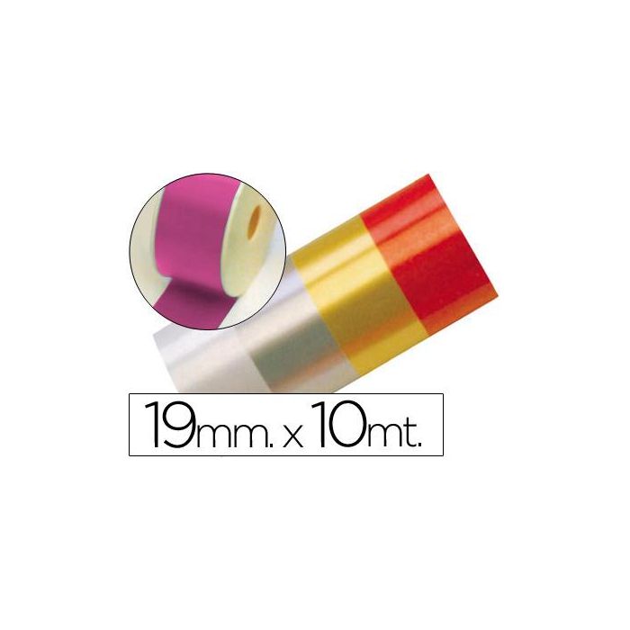 Cinta Fantasia 10 Mt X 19 mm Fucsia 18 unidades