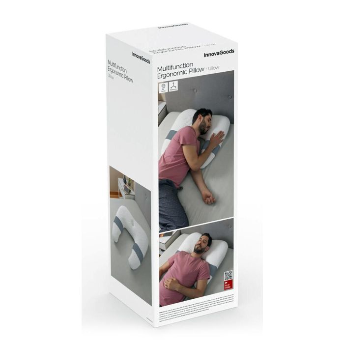 Almohada Ergonómica Multifunción Ullow InnovaGoods 2 Almohada Ergonómica Multifunción Ullow InnovaGoods 2