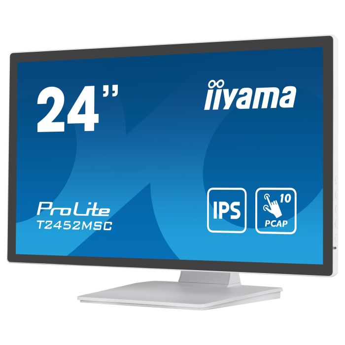 iiyama T2452MSC-W1 Monitor Táctil 23.8 Pulgadas IPS Full HD 1920x1080 HDMI USB Blanco 16