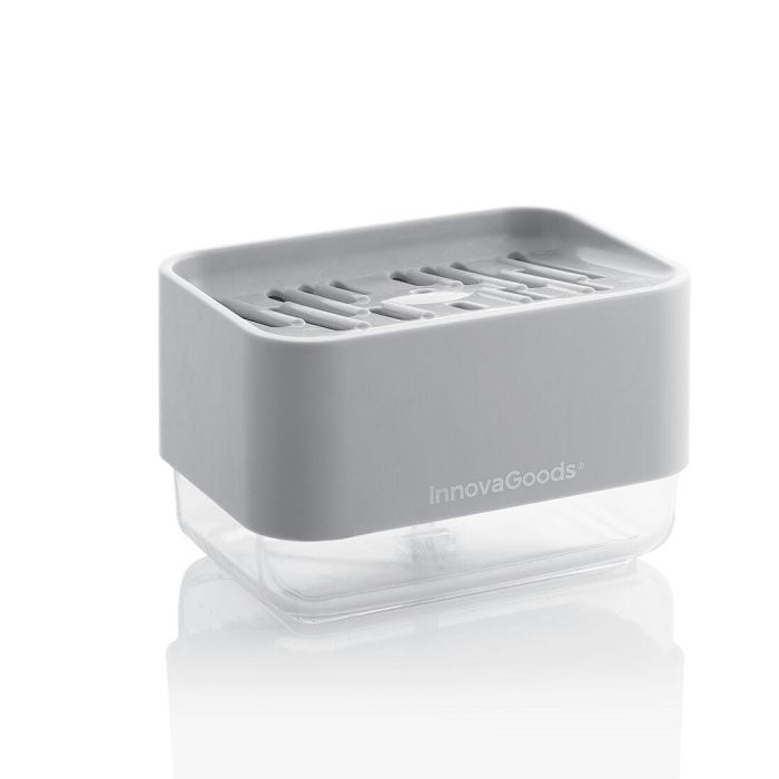 Dispensador de Jabón 2 en 1 para Fregadero Pushoap InnovaGoods 2