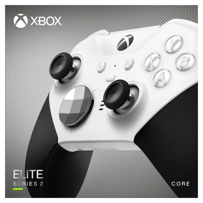 Microsoft Xbox Elite Controller Series 2 Core Edition White Gamepad Inalámbrico y alámbrico Bluetooth/USB para PC y Xbox One Microsoft Xbox Elite Controller Series 2 Core Edition White Gamepad Inalámbrico y alámbrico Bluetooth/USB para PC y Xbox One