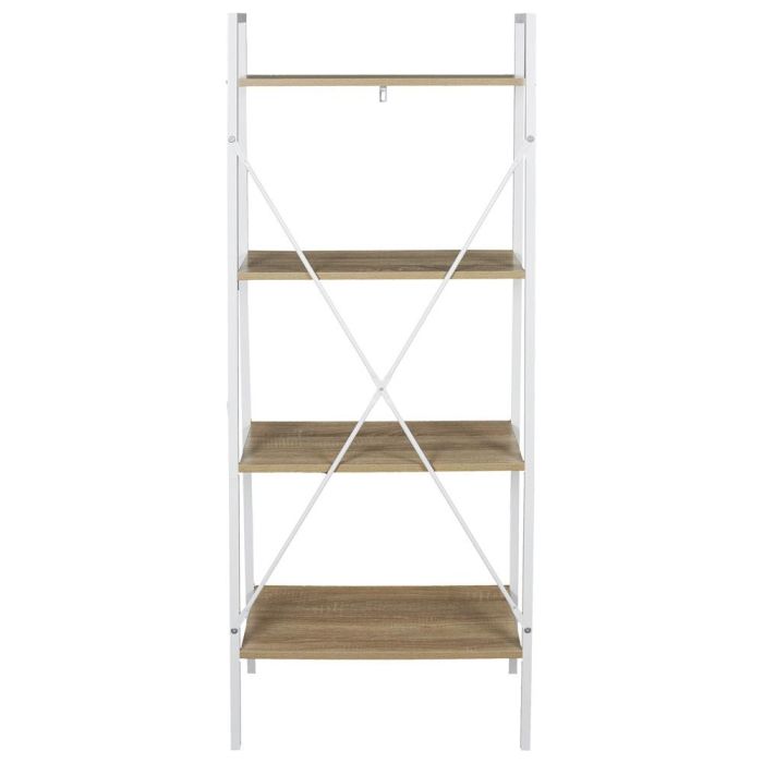 Home Deco Factory Estantería Loka 60x32,5x148 cm 4 baldas madera contrachapada y metal Essentiel 4 Home Deco Factory Estantería Loka 60x32,5x148 cm 4 baldas madera contrachapada y metal Essentiel 4