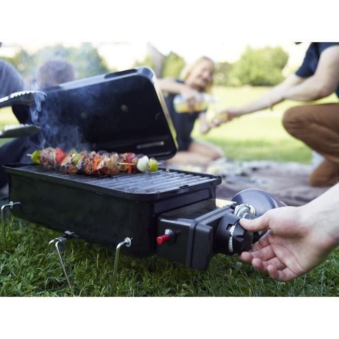 Weber Barbacoa de Gas Go-Anywhere de Acero Esmaltado Negro para 4 personas con encendido piezoeléctrico y quemador de acero inoxidable 2 Weber Barbacoa de Gas Go-Anywhere de Acero Esmaltado Negro para 4 personas con encendido piezoeléctrico y quemador de acero inoxidable 2