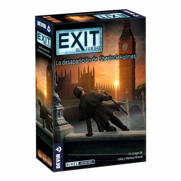 Devir Juego de Mesa Exit: La Desaparición de Sherlock Holmes - Juego de Escape Cooperativo, 12+ Años